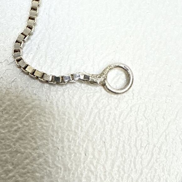 Sterling Silver Circle Marcasite Flower Pendant Necklace 925 Vintage 20" - Picture 8 of 8